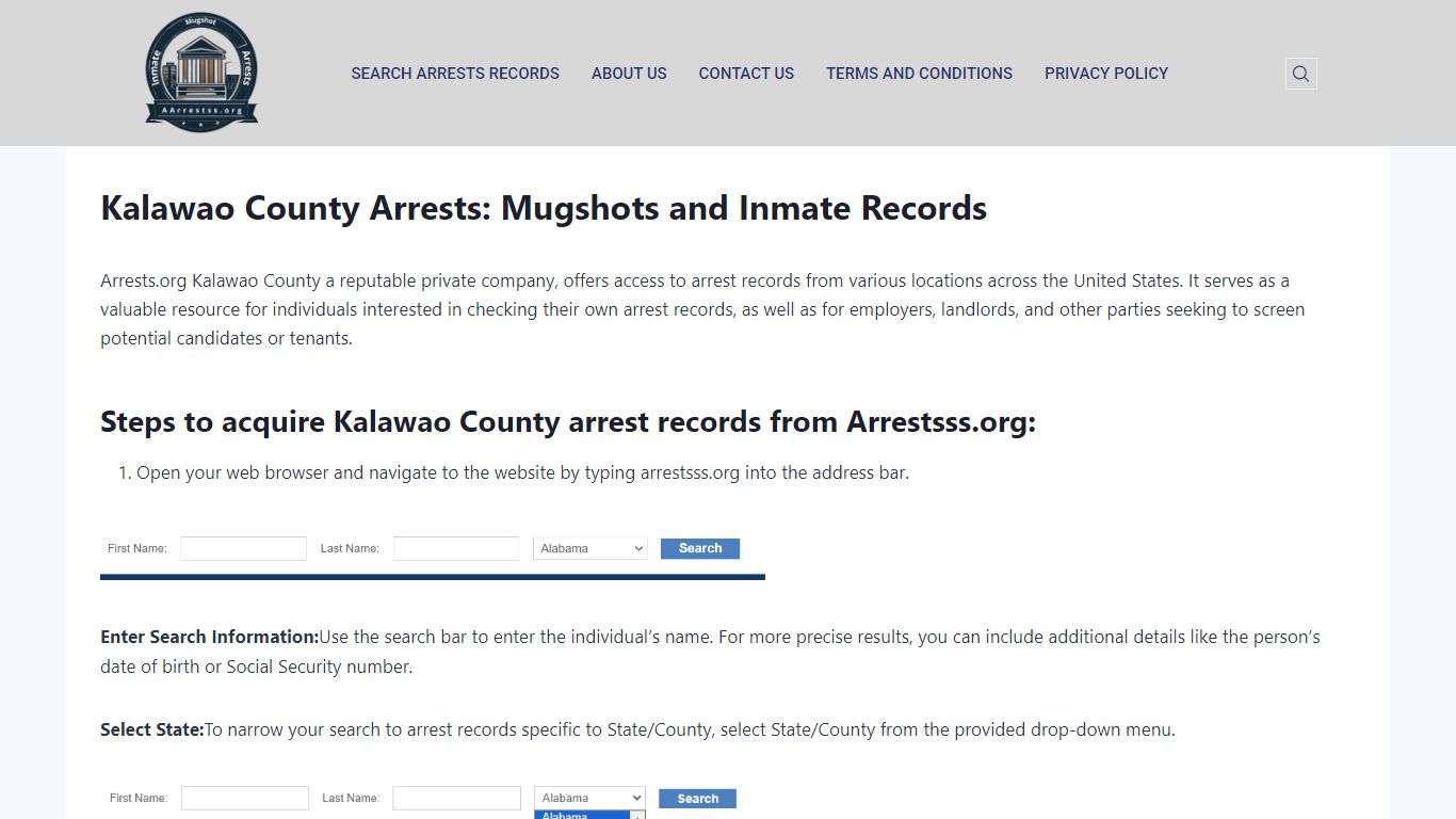 Kalawao County Arrests: Mugshots and Inmate Records